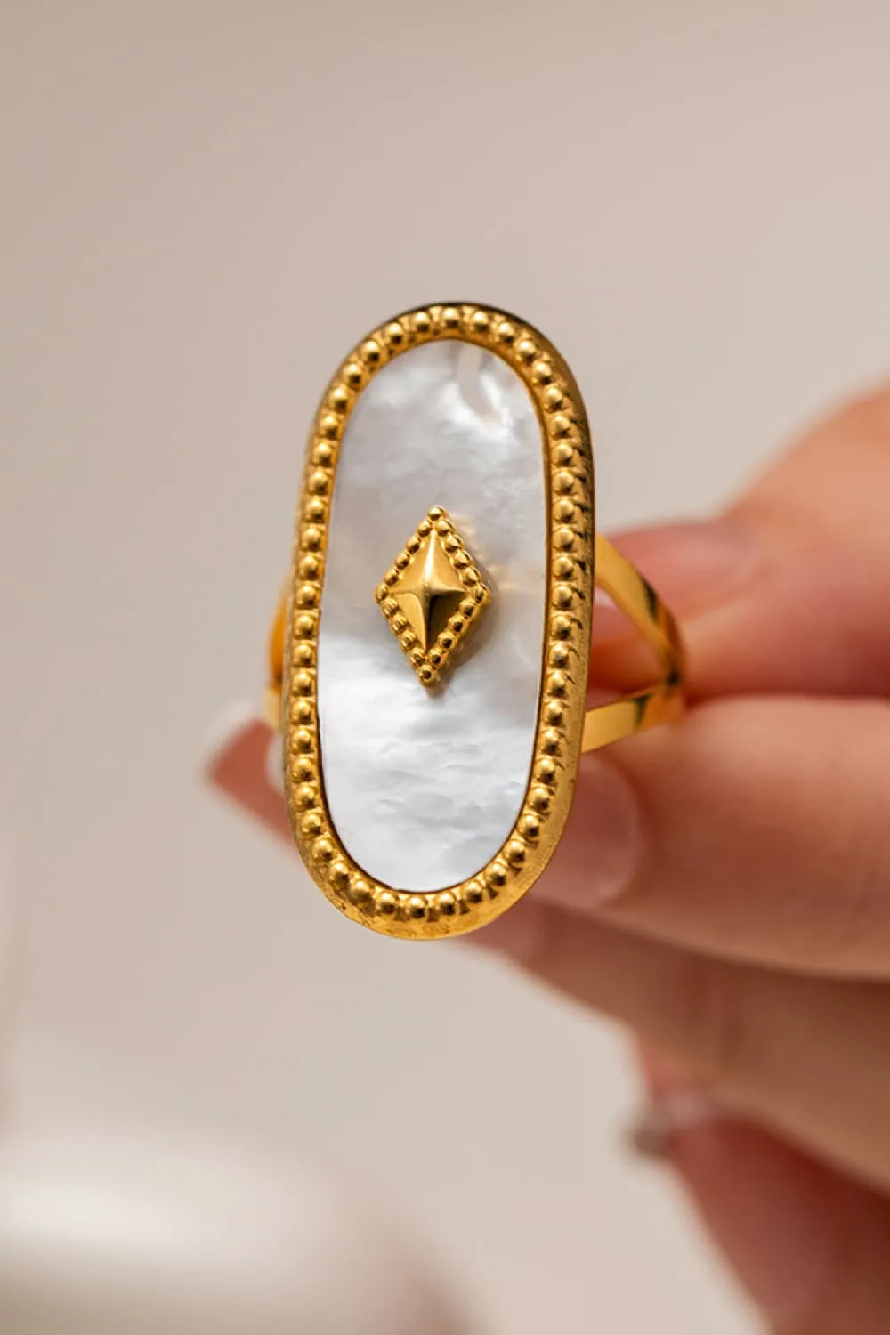 Ocean Mother Of Pearl Ring