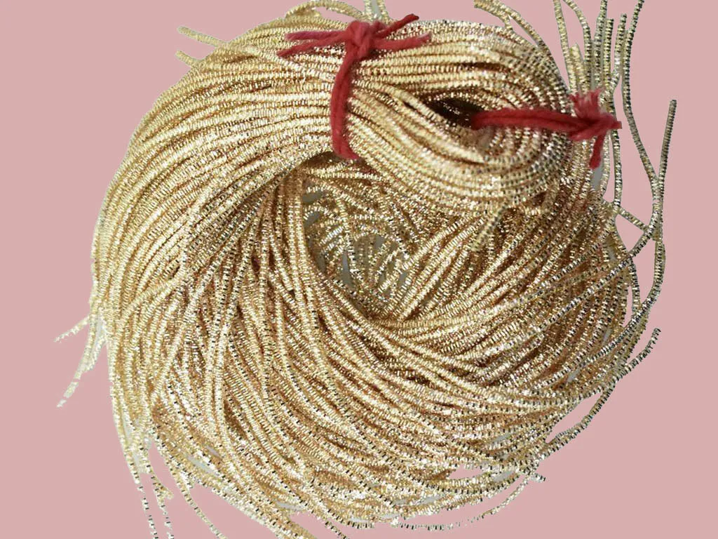 Pale Golden Nakshi / Bullion Wire