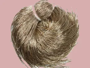 Pale Rose Golden Nakshi / Bullion Wire (Wholesale)