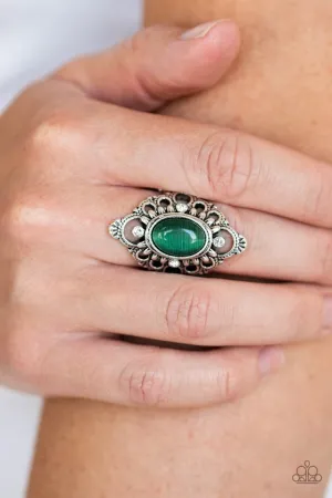 Paparazzi Ring ~ Elegantly Enchanted - Green