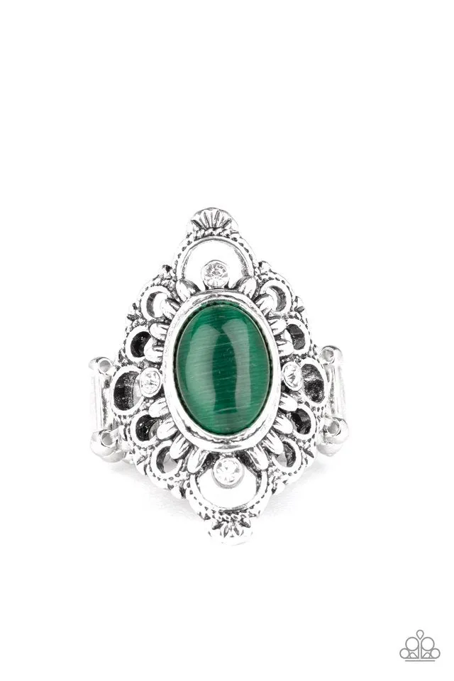 Paparazzi Ring ~ Elegantly Enchanted - Green