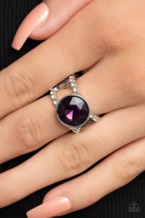 Paparazzi Ring ~ High Roller Sparkle - Purple