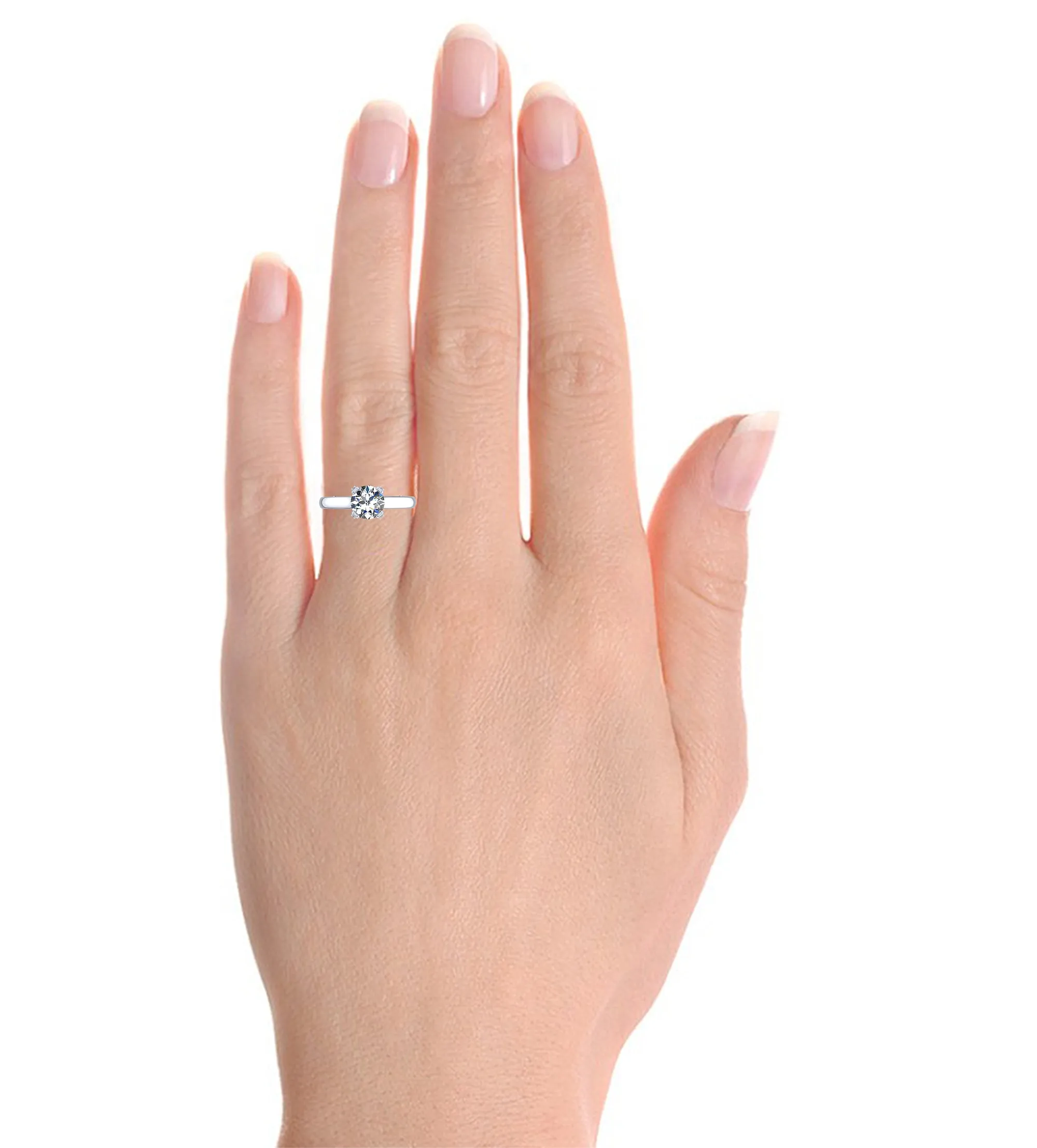 ROMANTIC SOLITAIRE EMBELLISHED WITH DIAMONDS