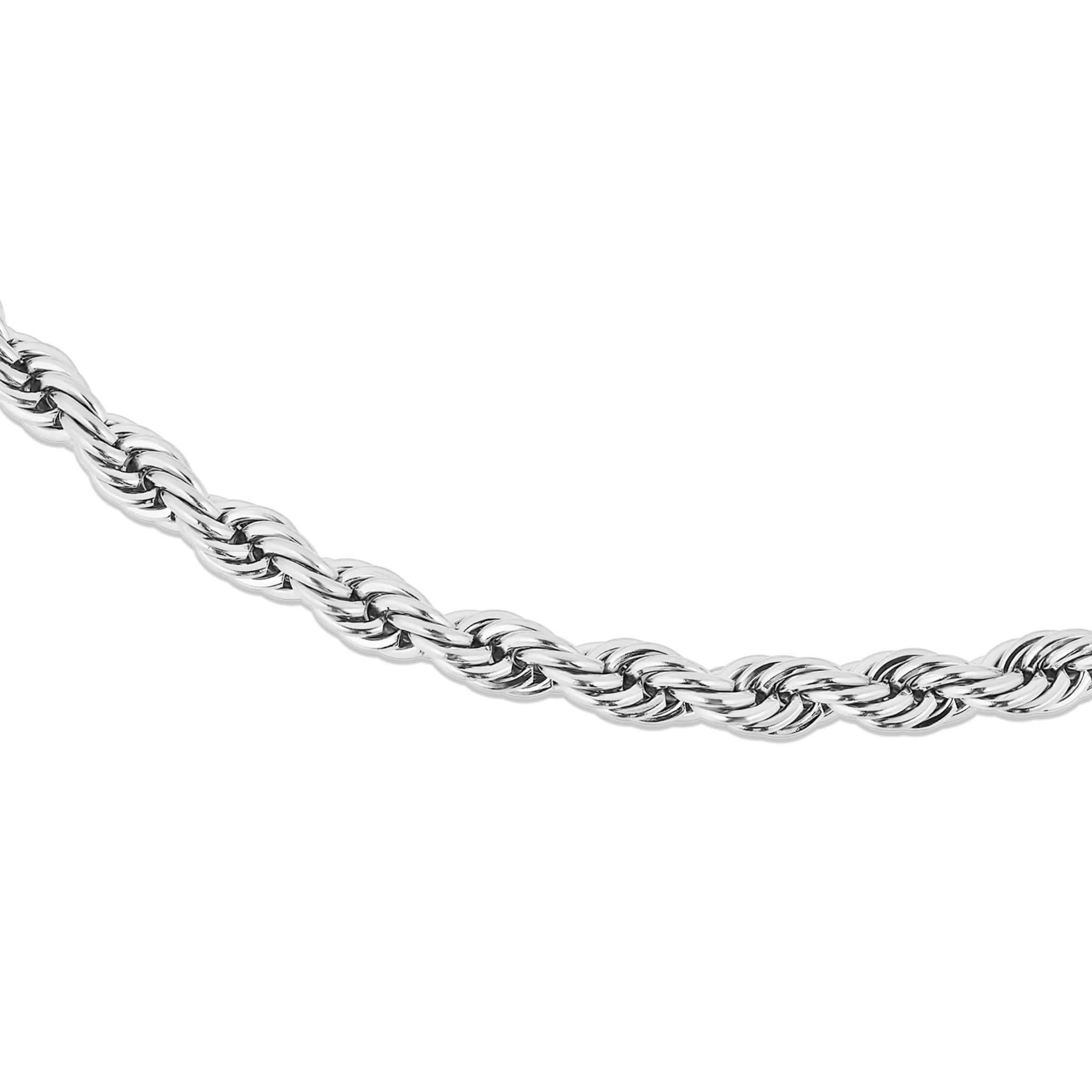 Rope Bracelet, Stainless Steel (3.5mm)