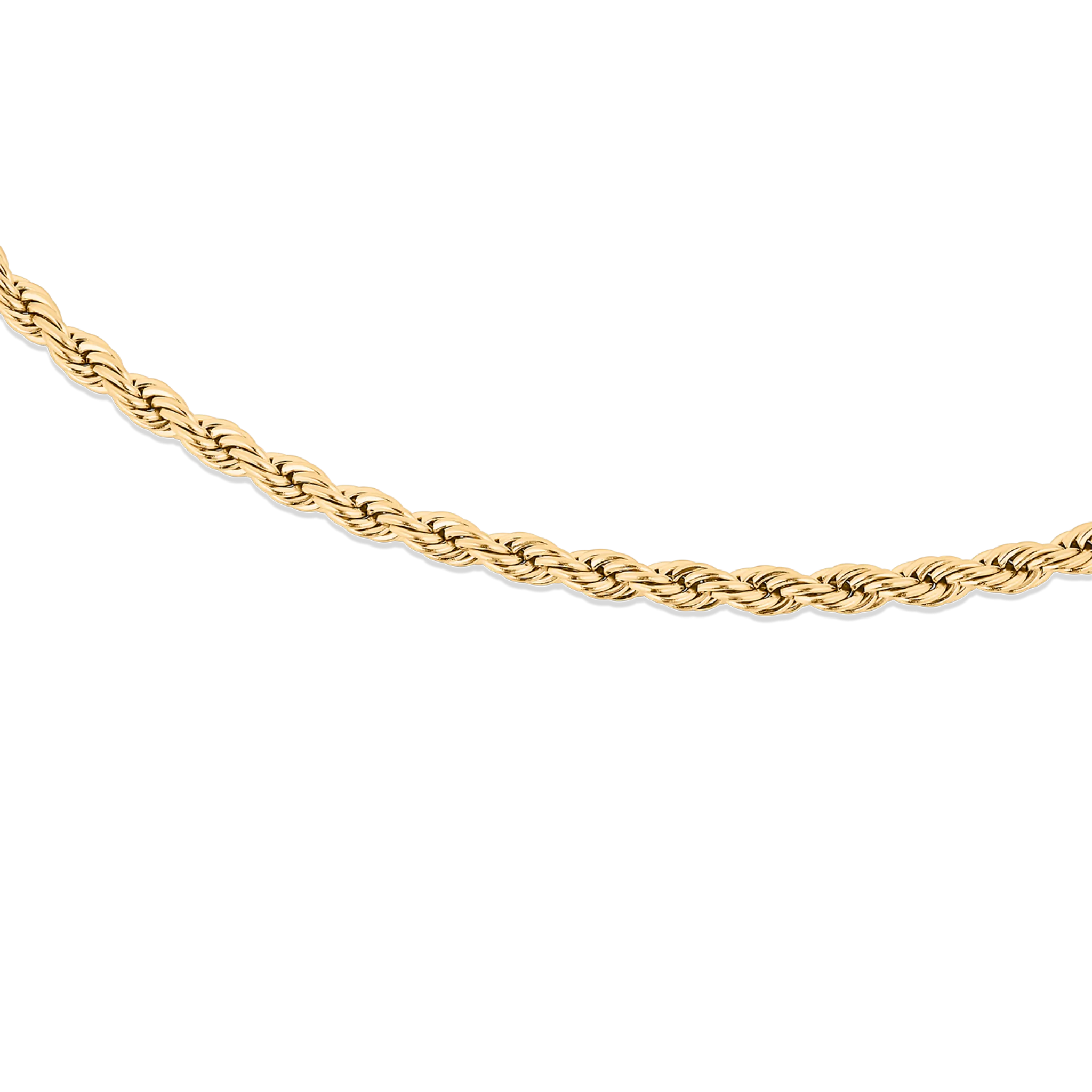Rope Chain, Gold/Stainless Steel (2.3mm)