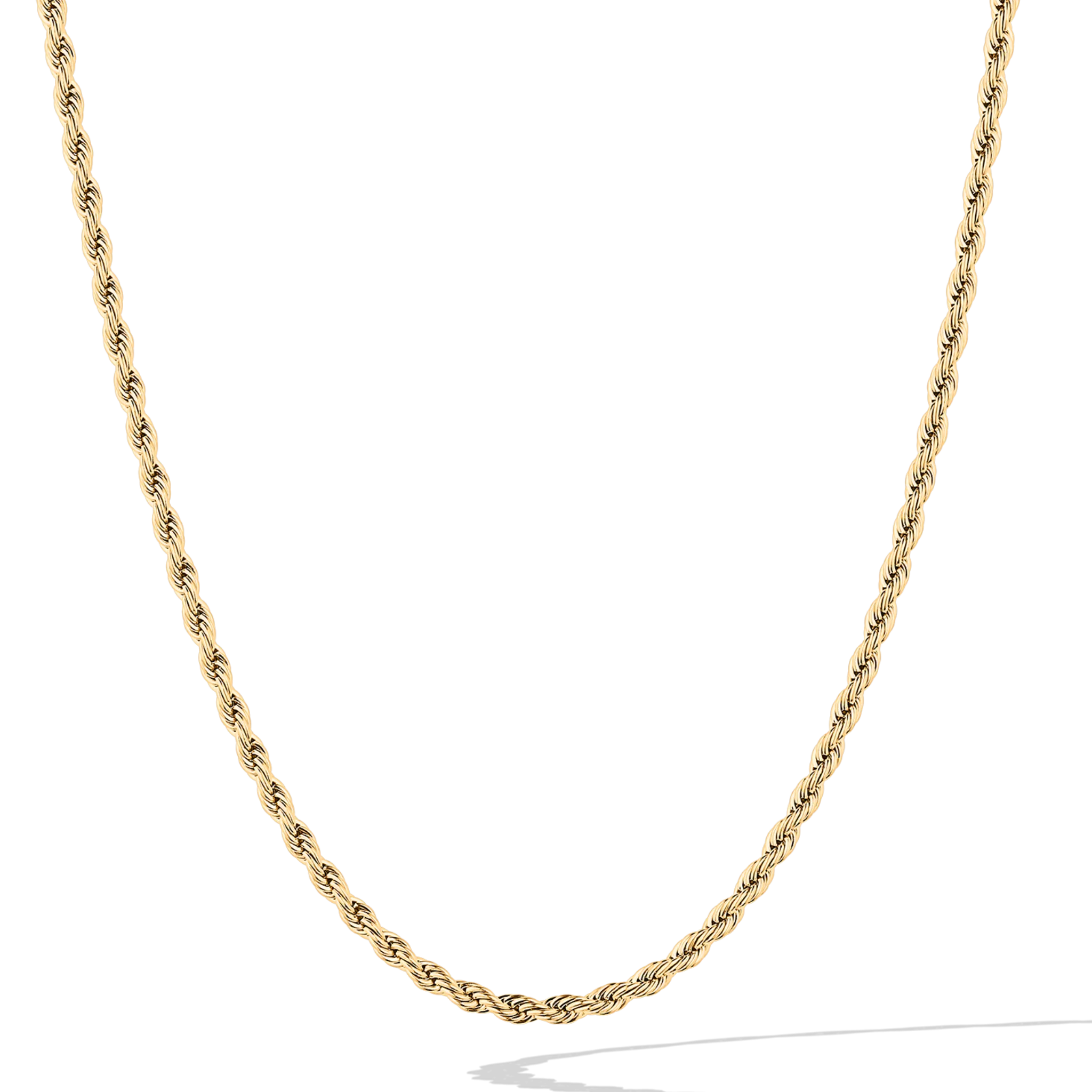 Rope Chain, Gold/Stainless Steel (2.3mm)