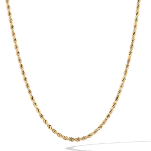 Rope Chain, Gold/Stainless Steel (2.3mm)