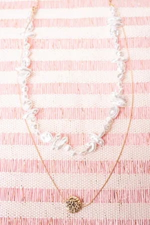 SALE! Crystal Avenue Natalie Pearl and Goldtone Layered Necklace