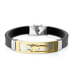 Scorpion Embossed Bracelet - Gold