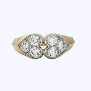 Tiffany & Co. Double Heart Diamond Ring