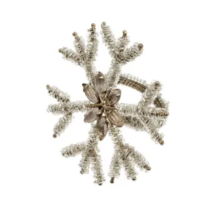 Tinsel Snowflake Napkin Ring