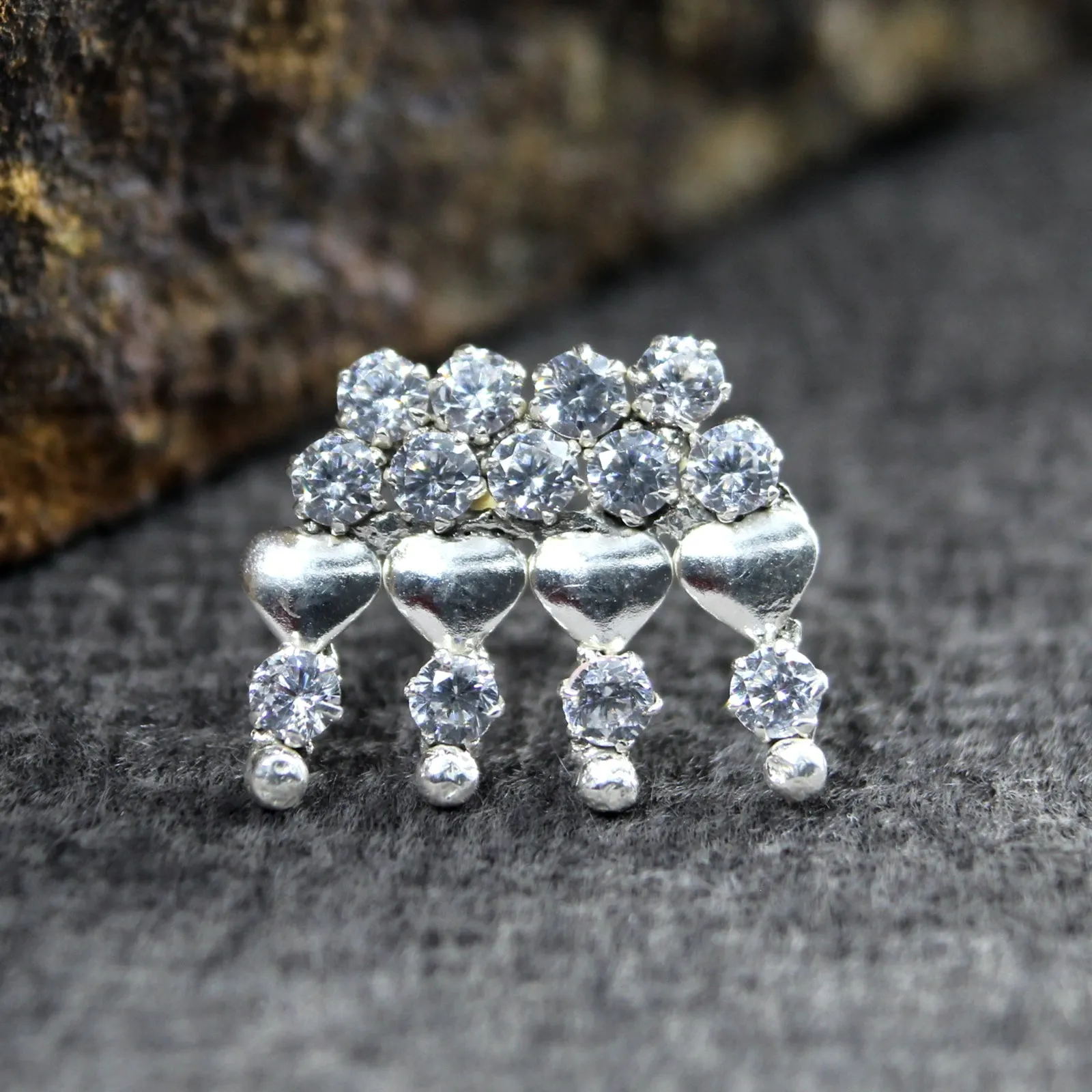 Trendy Fashion Sterling Silver Nose pin