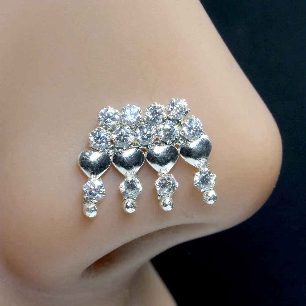 Trendy Fashion Sterling Silver Nose pin