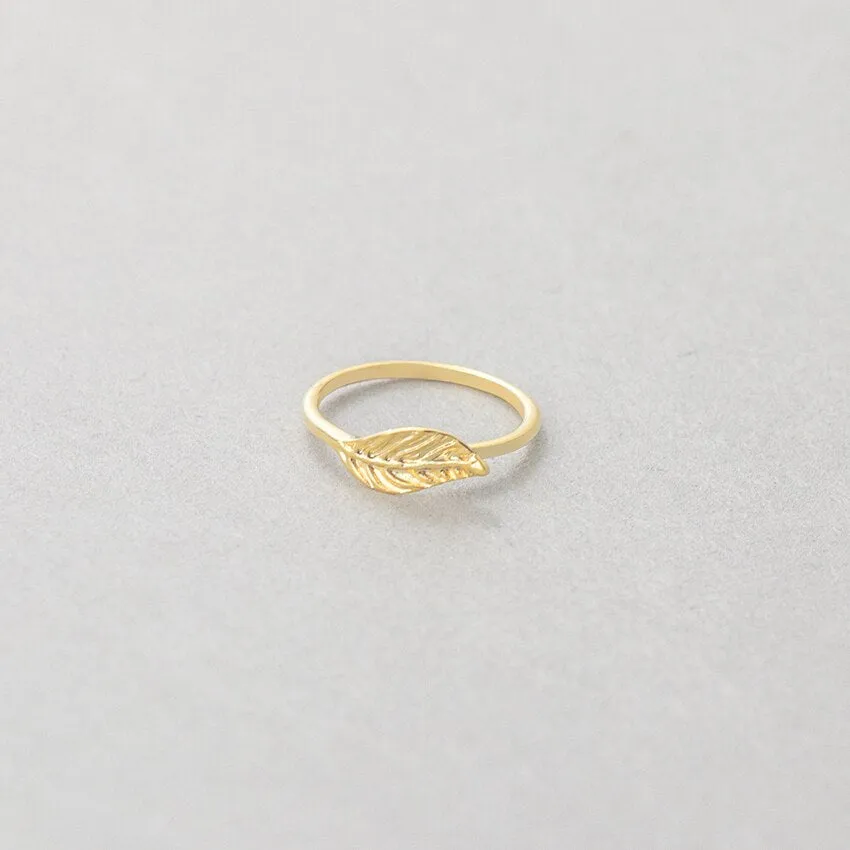Vintage Romantic Leaf Finger Ring Mothers Day Gift