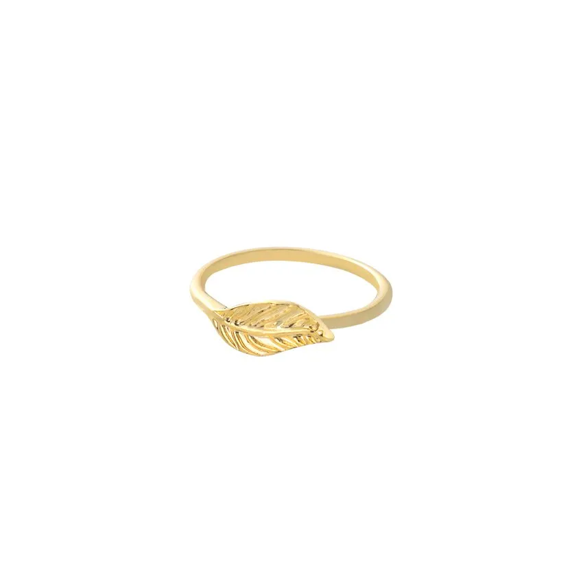 Vintage Romantic Leaf Finger Ring Mothers Day Gift