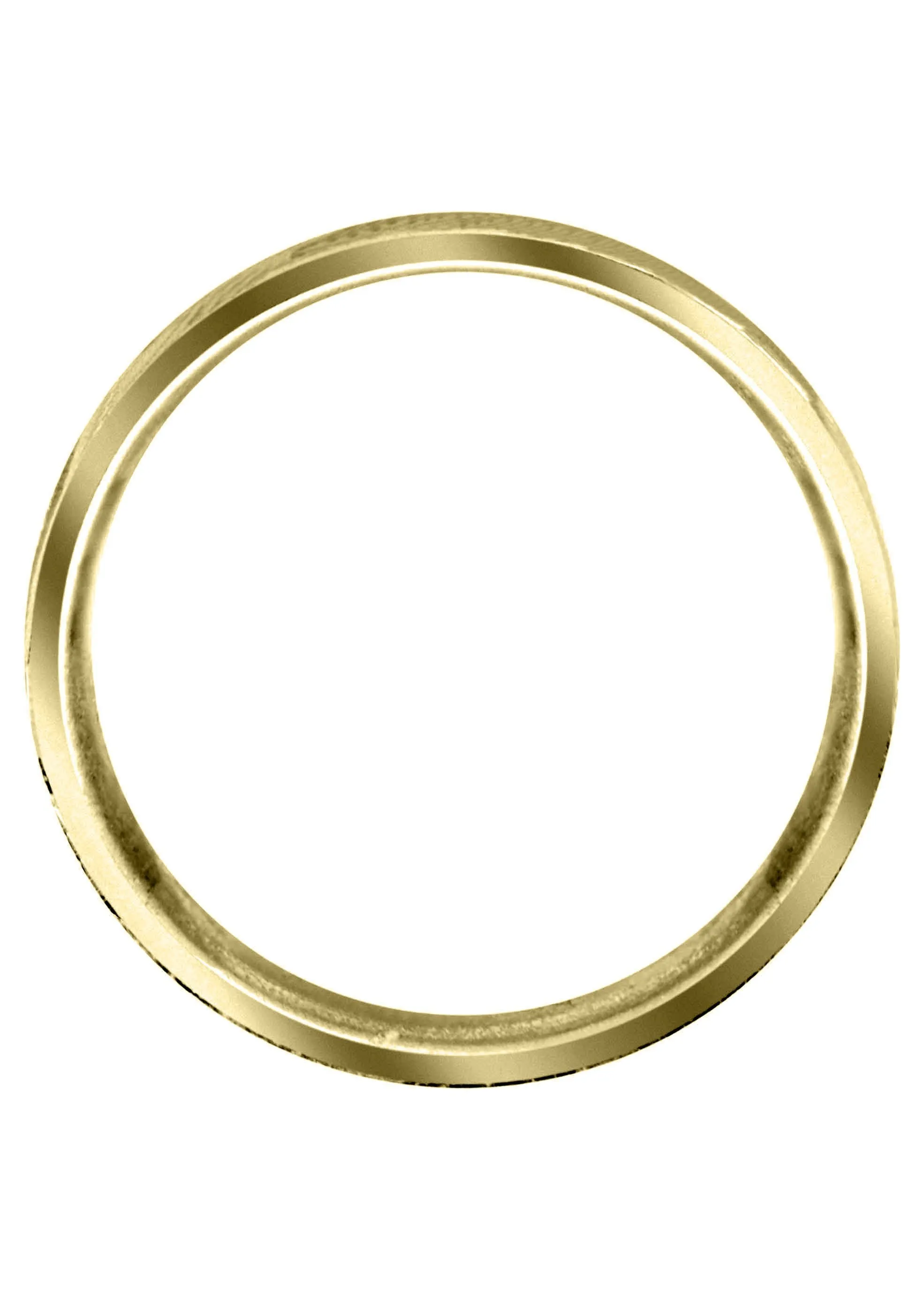Yellow Gold Carved Simple Mens Wedding Band | High Polish Finish (Thomas)