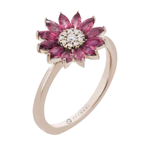 ZR2458-R Color Ring in 14k Gold with Diamonds